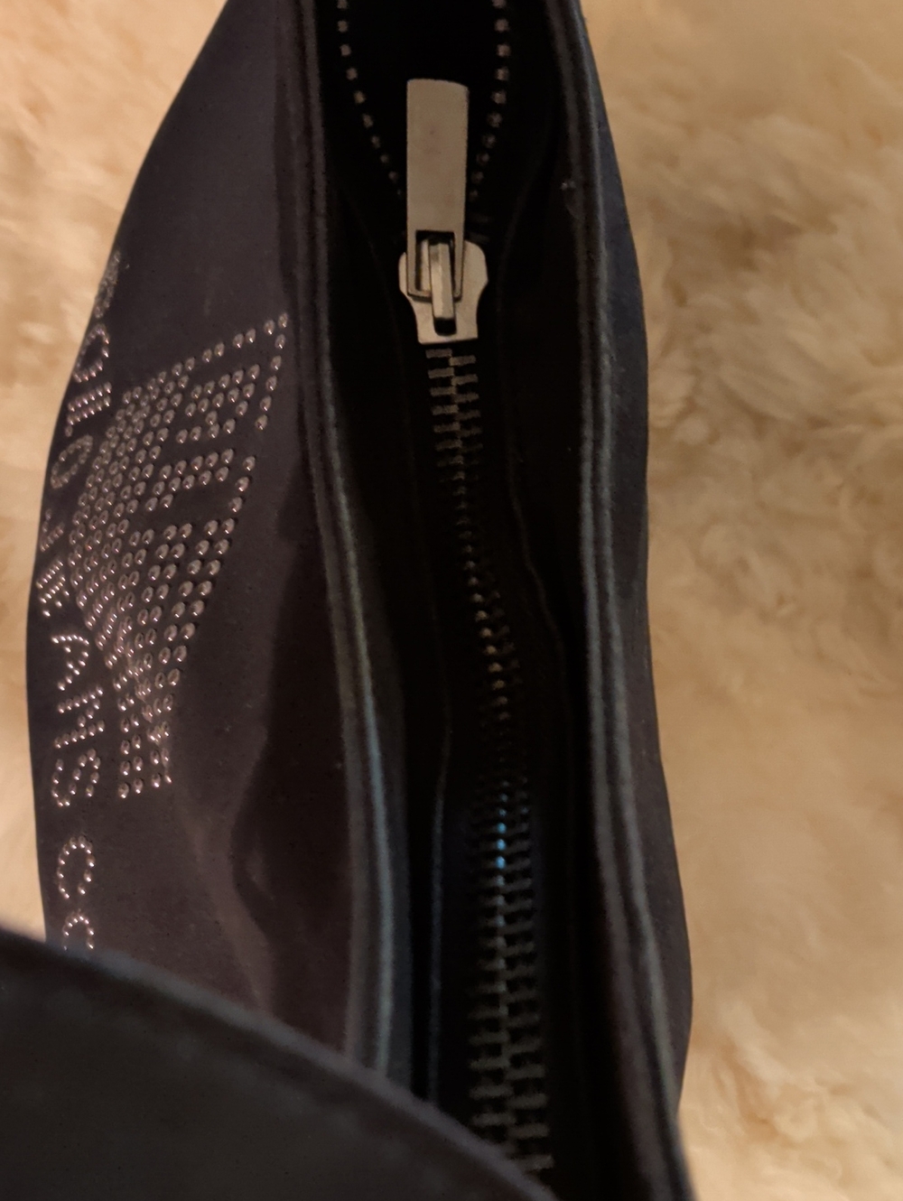Ralph Lauren Polo Jeans&Co. Black Rhinestone Shoulder Bag - Picture 7 of 12
